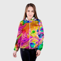 Женская куртка 3D Tie dye яркие краски - фото 2