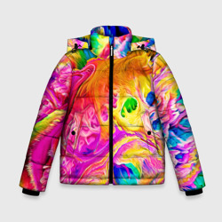 Зимняя куртка для мальчиков 3D Tie dye яркие краски