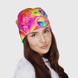 Шапка 3D Tie dye яркие краски - фото 2