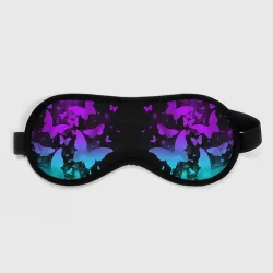 Маска для сна 3D Бабочки в неоне