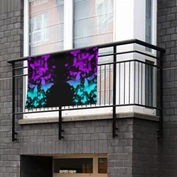 Флаг-баннер Бабочки в неоне - фото 2