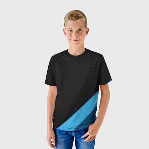 Детская футболка 3D с принтом BMW MASK, фото на моделе #1
