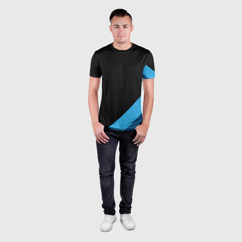 Мужская футболка 3D Slim с принтом BMW MASK, вид сбоку #3