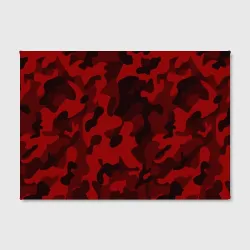 Холст прямоугольный Red military красный камуфляж - фото 2