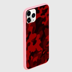 Чехол для iPhone 11 Pro матовый Red military красный камуфляж - фото 2