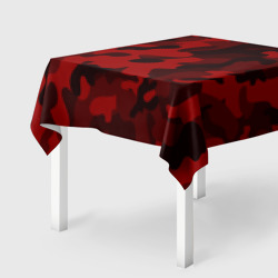 Скатерть 3D Red military красный камуфляж