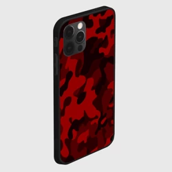 Чехол для iPhone 12 Pro Red military красный камуфляж - фото 2