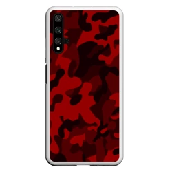 Чехол для Honor 20 Red military красный камуфляж
