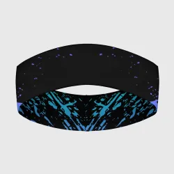 Повязка на голову 3D Неоновые брызги
