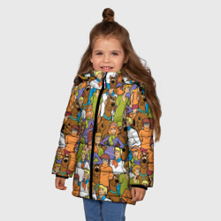 Зимняя куртка для девочек 3D Scooby-Doo Team - фото 2