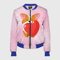 Женский бомбер 3D Милый корги