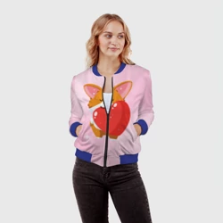 Женский бомбер 3D Милый корги - фото 2