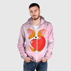 Мужская ветровка 3D Милый корги - фото 2