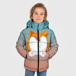 Зимняя куртка для мальчиков 3D Милый корги - фото 2