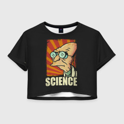 Женская футболка Crop-top 3D Futurama. Science