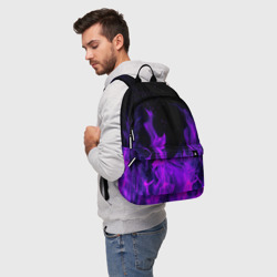 Рюкзак 3D Фиолетовый огонь purple fire - фото 2