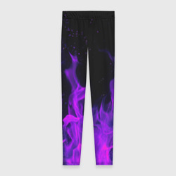 Леггинсы 3D Фиолетовый огонь purple fire