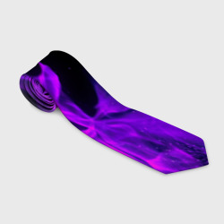 Галстук 3D Фиолетовый огонь purple fire