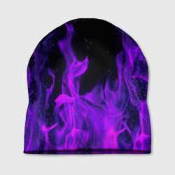Шапка 3D Фиолетовый огонь purple fire
