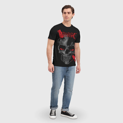 Мужская футболка 3D с принтом Bullet For My Valentine, вид сбоку #3