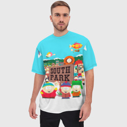 Мужская футболка oversize 3D South Park - фото 2