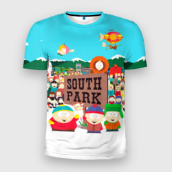 Мужская футболка 3D Slim South Park