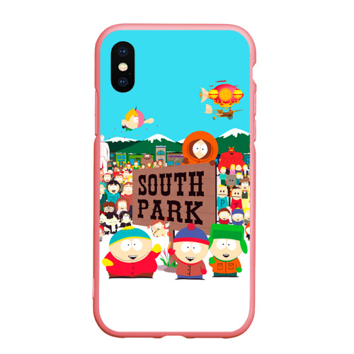 Чехол для iPhone XS Max матовый South Park, цвет баблгам