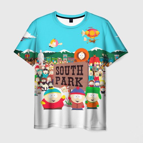 Мужская футболка 3D South Park, цвет 3D печать