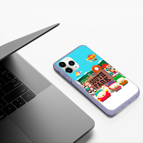 Чехол для iPhone 11 Pro матовый South Park, цвет светло-сиреневый - фото 5