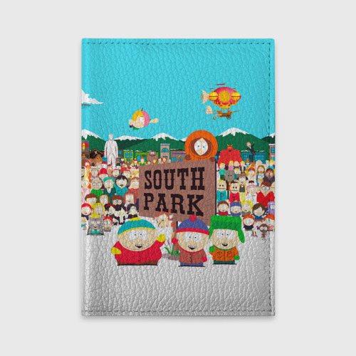 Обложка для автодокументов South Park, цвет зеленый