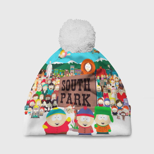 Шапка 3D c помпоном South Park, цвет 3D печать