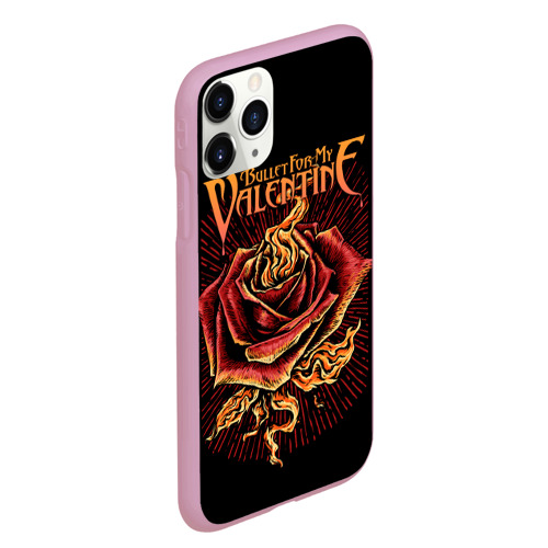 Чехол для iPhone 11 Pro Max матовый Bullet For My Valentine, цвет розовый - фото 3