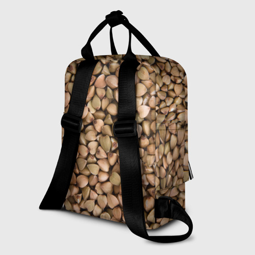 Женский рюкзак 3D с принтом Гречка Греча, вид сзади #1