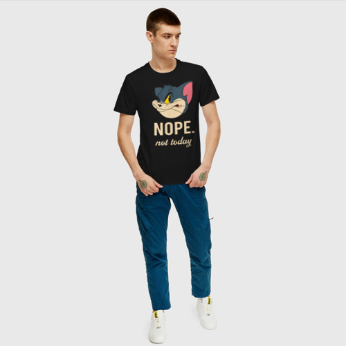 Мужская футболка хлопок Nope. not today, цвет черный - фото 5