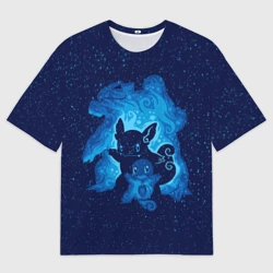 Женская футболка oversize 3D Сквиртл Эша