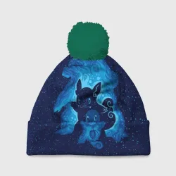 Шапка 3D c помпоном Сквиртл Эша