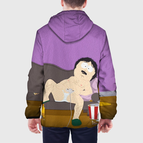 Мужская куртка 3D с принтом ЮЖНЫЙ ПАРК, вид сзади #2