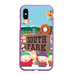 Чехол для iPhone XS Max матовый Южный Парк