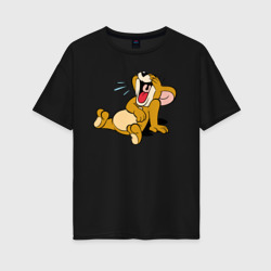 Женская футболка хлопок Oversize Happy Jerry