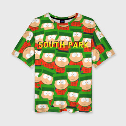 Женская футболка oversize 3D South Park