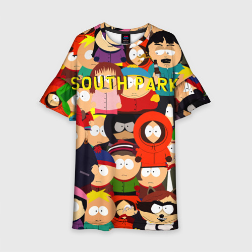 Детское платье 3D South Park, цвет 3D печать