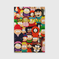 Обложка для паспорта матовая кожа South Park
