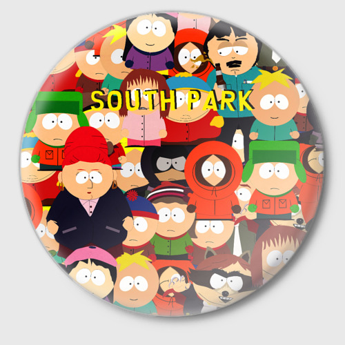 Значок South Park, цвет белый