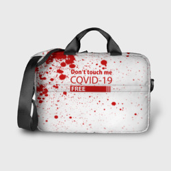 Сумка для ноутбука 3D Не трогай меня covid-19