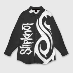 Мужская рубашка oversize 3D Slipknot 6