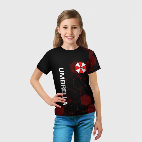 Детская футболка 3D Umbrella Corp, цвет 3D печать - фото 5