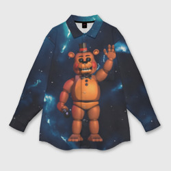 Мужская рубашка oversize 3D Five Nights At Freddys