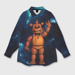 Женская рубашка oversize 3D Five Nights At Freddys