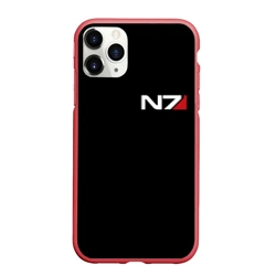 Чехол для iPhone 11 Pro Max матовый Mass Effect N7