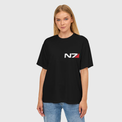 Женская футболка oversize 3D Mass Effect N7 - фото 2